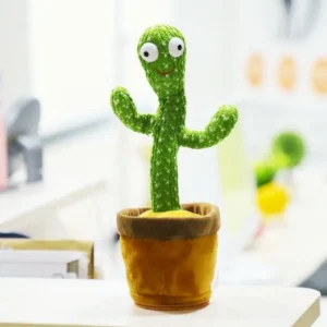 brinquedo cacto dançante e falante recarregavel