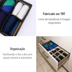 Caixa Organizadora com Tampa Bege Minimalista 32x24x12 cm