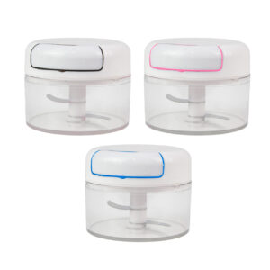 Mini Processador Manual de Alimentos 2 Lâminas Triturador de Alho e Cebola