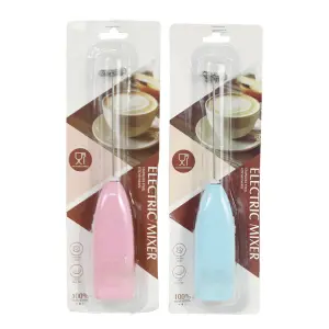 atedor Elétrico Mini Mixer para Café e Bebidas em Aço Inox